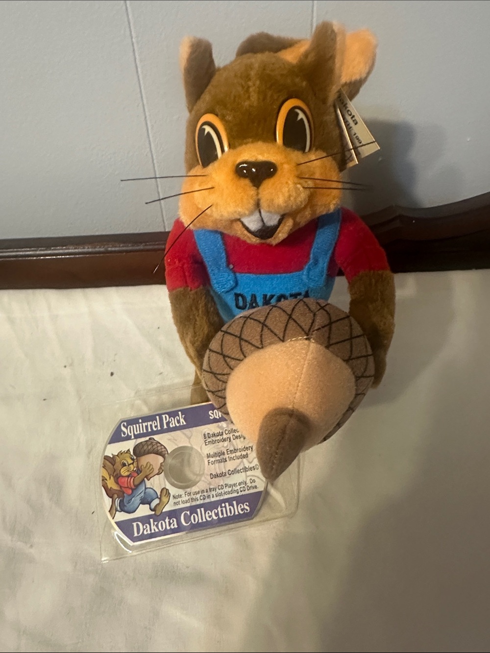 Dakota The Squirrel 2004 Mascot Plush Toy with CD